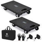 Furniture Dolly 2 Pack, 440LBS per Dolly Flat Moving Cart with Wheels