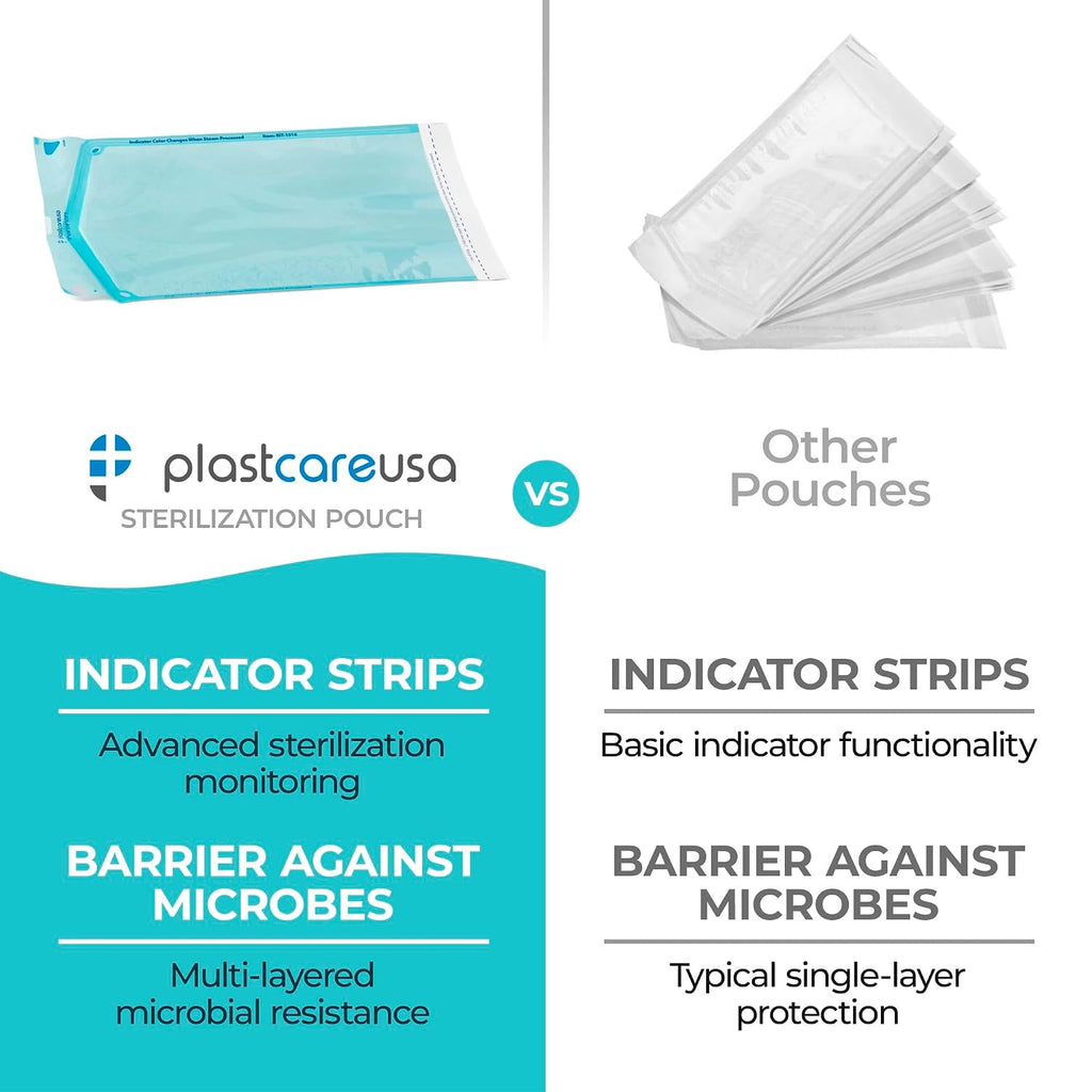 200 10"x16" Large Sterilization Pouches to Sterilize and Autoclave Instruments