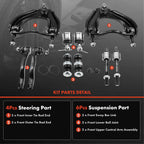 A-Premium 10Pcs Front Suspension Kit, Upper Control Arm, Sway Bar Link