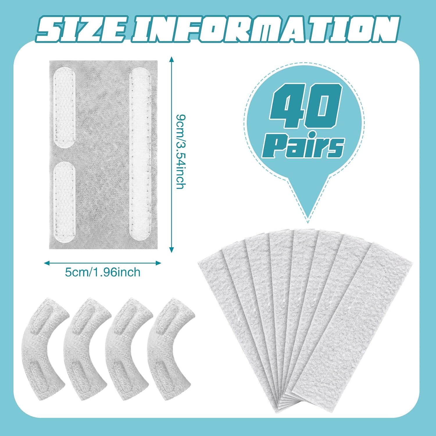40 Pack Nasal Cannula Ear Cushions Soft Oxygen Pads Comfort Tubing Cushion Wrap Covers for Users to Prevent Cheek