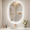 24x36'' Oval LED Lighted Bathroom Mirror with Lights | Frameless, Fogless, Dimmable, Shatterproof, Touch Sensor, 3