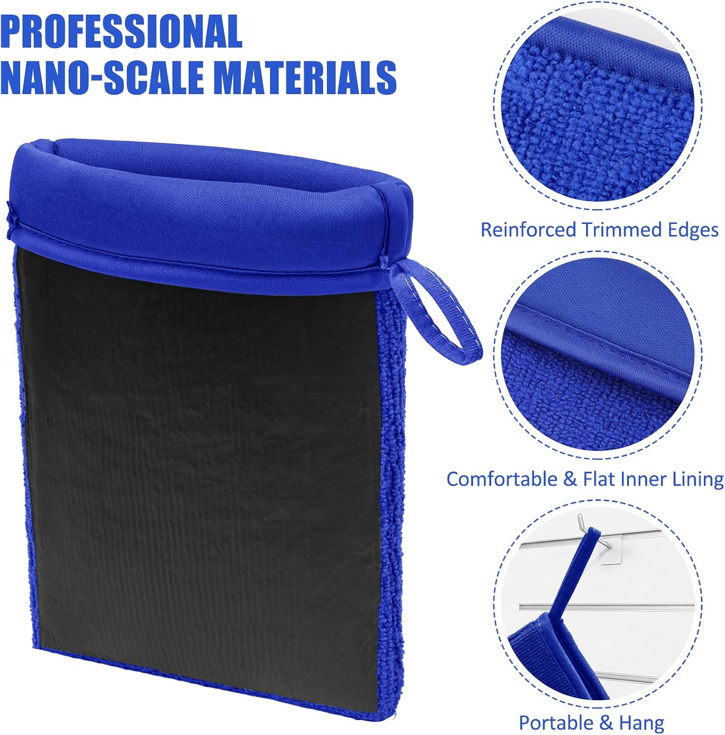 2Pack Clay Mitt, Microfiber Clay Bar for Car Detailing, Medium Grade Clay Bar Glove Clay Towel Auto Detailing for
