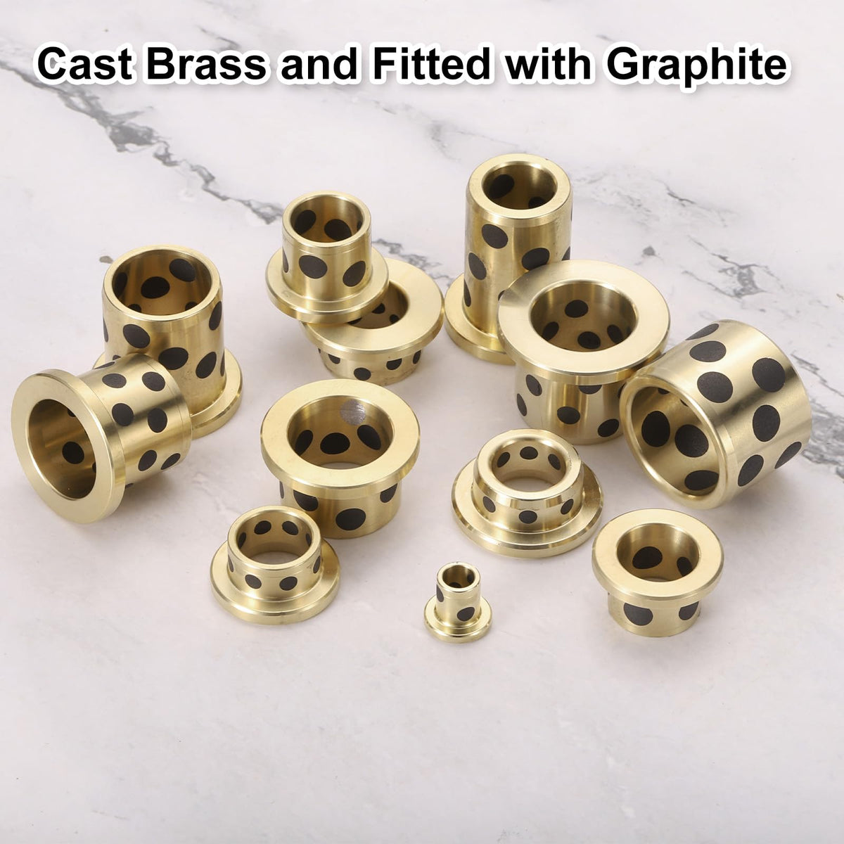 uxcell Sleeve Bearings 4Pcs 20x26x20mm Bore x OD x Height,Brass Bushing
