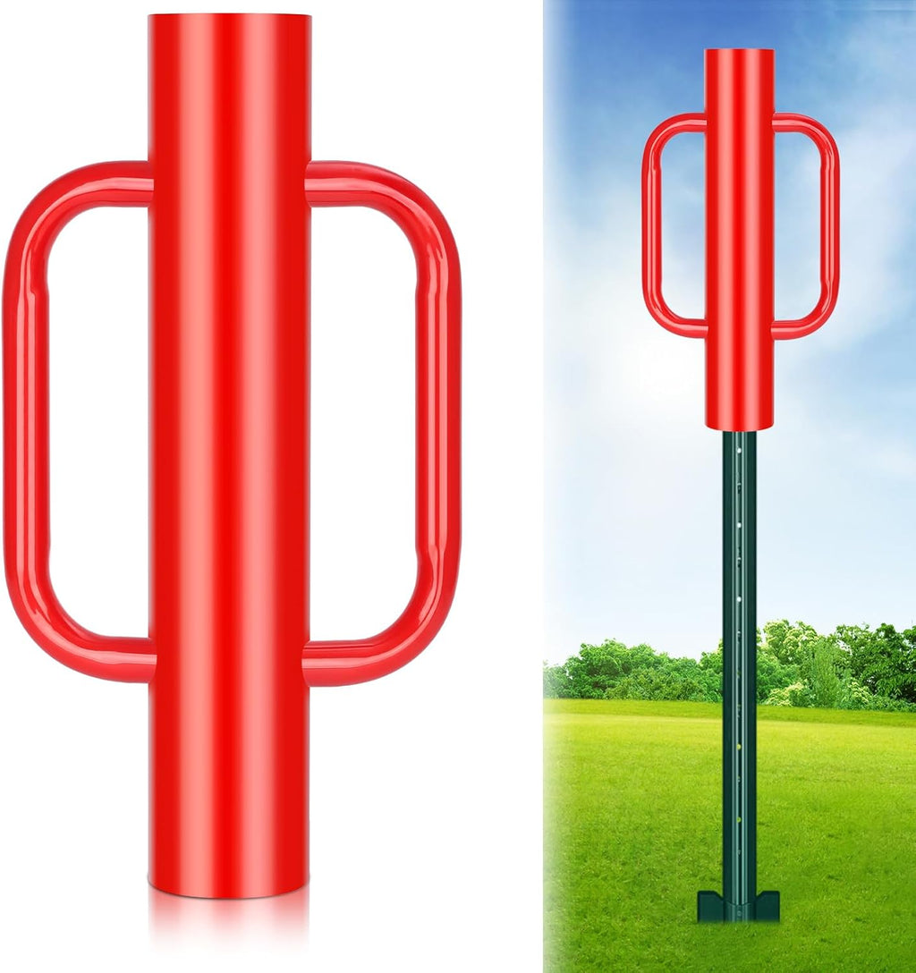 12LB T Post Driver with Handles Heavy Duty Fence Post Driver Post Pounder for T-Posts，U Channel，Metal Post and Sign