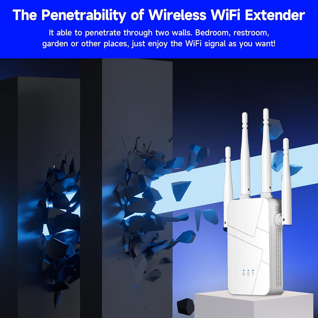 2026 WiFi Extender Signal Booster for Home, 15000sq.ft Wireless Internet Repeater, Long Range WiFi Booster and Signal