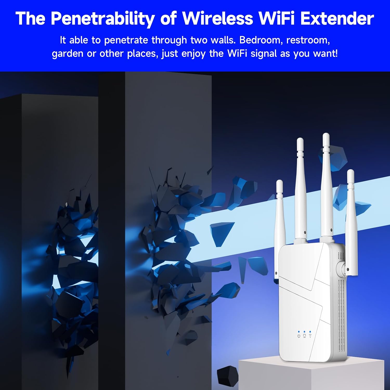 2026 WiFi Extender Signal Booster for Home, 15000sq.ft Wireless Internet Repeater, Long Range WiFi Booster and Signal