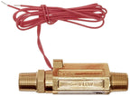 Gems Sensors FS-380 Series Brass High Pressure Flow Switch, Inline, Piston Type, 1 gpm Flow Setting, 3/8" NPT Male