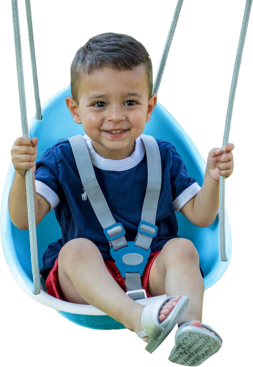 Coconut Toddler Swing – Comfy Baby Swing Outdoor, 3- Point Adjustable Safety Harness, Secure, Safe Quick Click