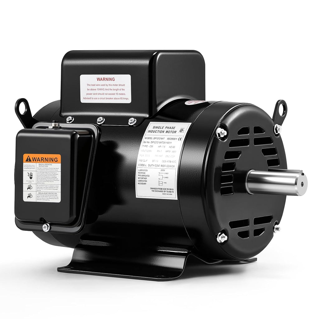 Bonvoisin 7.5HP Air Compressor Motor 184T Frame Single Phase Electric Motor