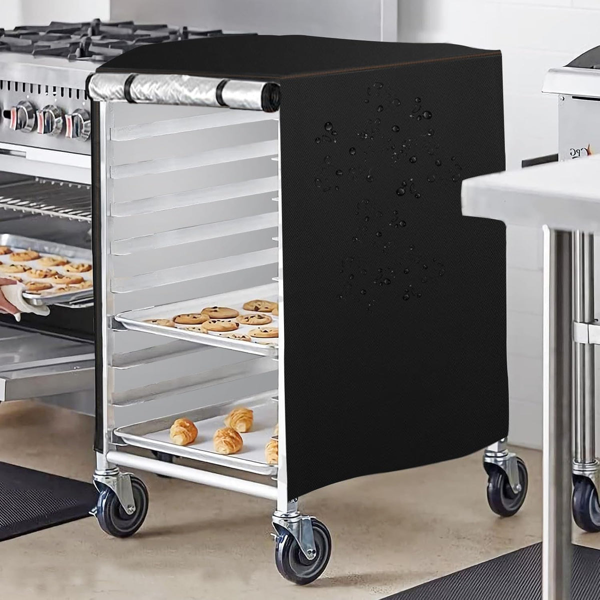 Bun Pan Rack Cover With Zipper,Speed Sheet Bakery Cover,10 Tr Bread Bakers
