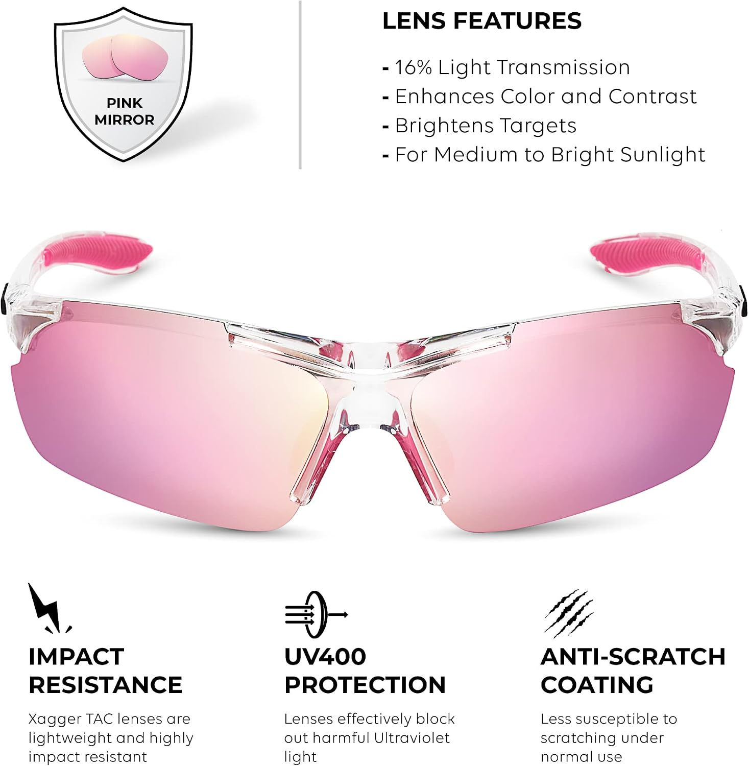 Polarized Sports Sunglasses for Men Women Wrap Around UV400 Running Baseball Softball Cycling Driving Glasses
