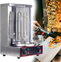 Electric Shawarma Machine, Home Vertical Rotisserie, Gyro Broiler, with 2 Heating Tubes, Meat Catcher for Outdoor