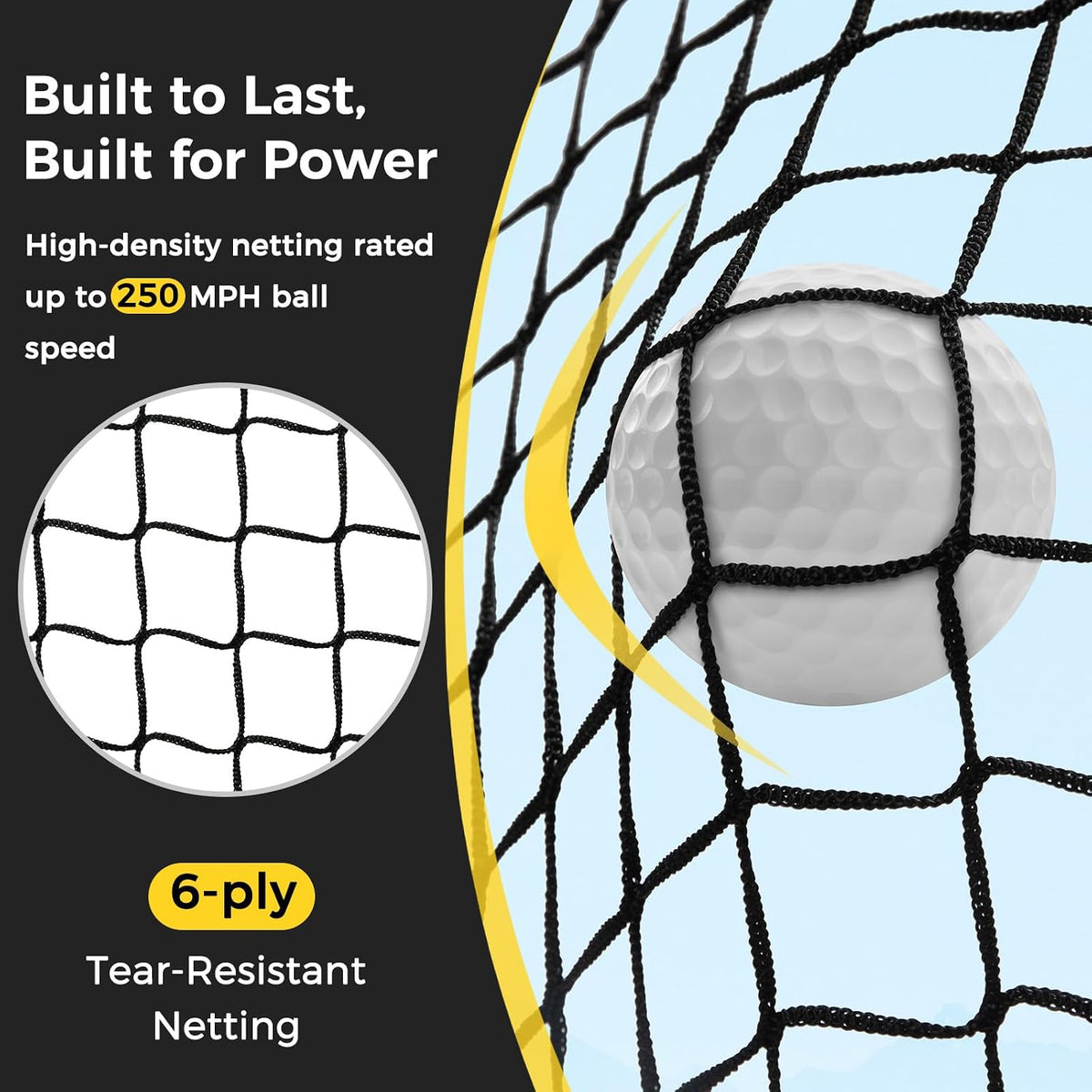 Golf Net, 11x8ft Golf Practice Hitting Net for Indoor Outdoor