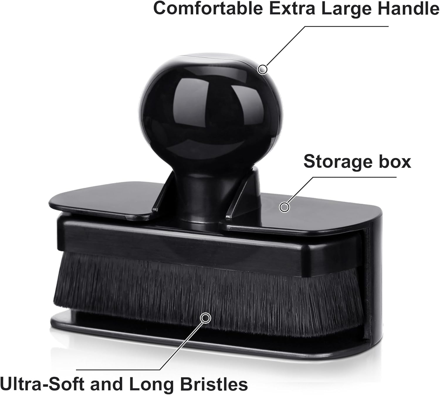 Car Tire Shine Applicator,Large Vegan Tire Shine Brush - Automotive Tire Dressing Applicator Brush with Storage Stand