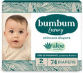 New Premium Soft Bum-Bum Luxury Diapers - Size 2, 74 Count - Fragrance-Free (Pack of 1)