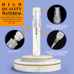 60PCS 10ml Mini Spray Bottle, Small Sample Containers for Perfume