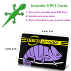 5Pack Quick UVB Test Sensor Cards Reusable Reptile UVB Tester