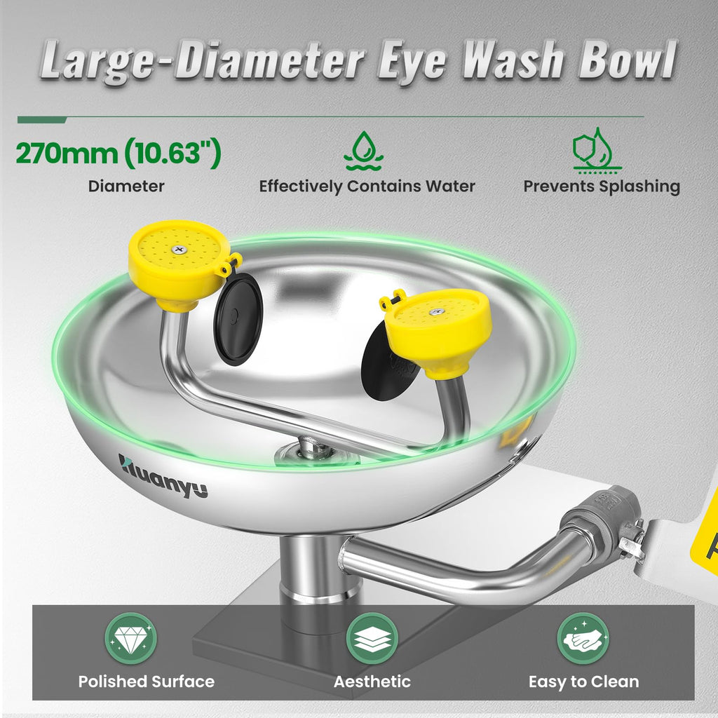 Emergency Wall Mount Eye Wash Station Wall Mounted Eyewash Stations