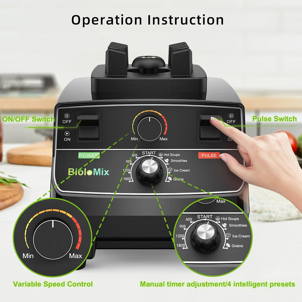 Professional Smoothie Blender, Countertop Blender Commercial