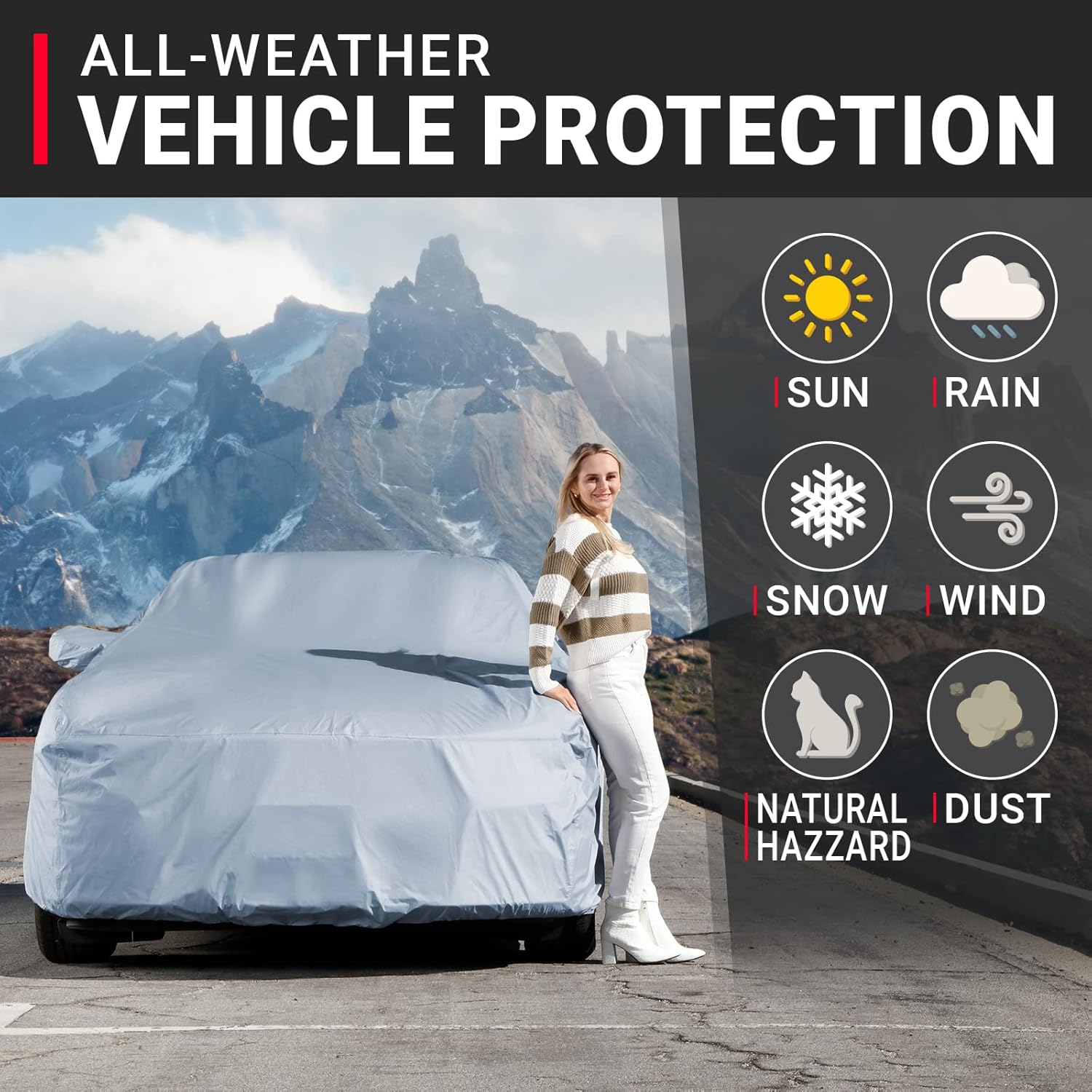 Premium Car Cover for 2004-2025 Audi S4 Heavy Duty Waterproof All-Weather Automobiles Custom Fit Indoor Outdoor UV