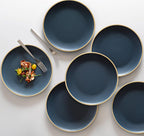 Melamine Dishes Sets of 6, Melamine Plates,10.5 Inch Dinner Plates, Outdoor Dinnerware Sets, Unbreakable, BPA Free