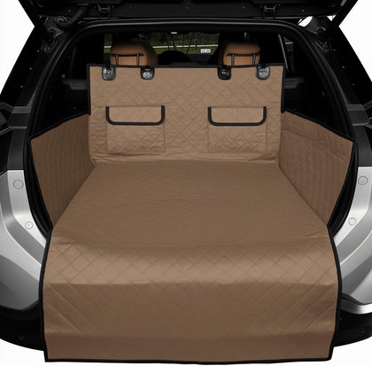 SUV Cargo Liner for Dogs,Waterproof Trunk Cover Dog Car Seat Mat for SUVs Sedans Vans with Bumper Flap