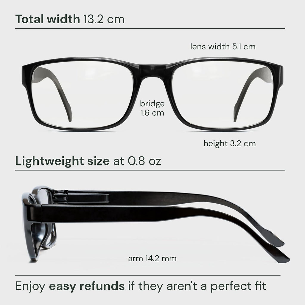 Reading Glasses Men/Women, Eyeglasses, Blue Light Readers for Men/Women, Computer Eye Glasses, Cheaters