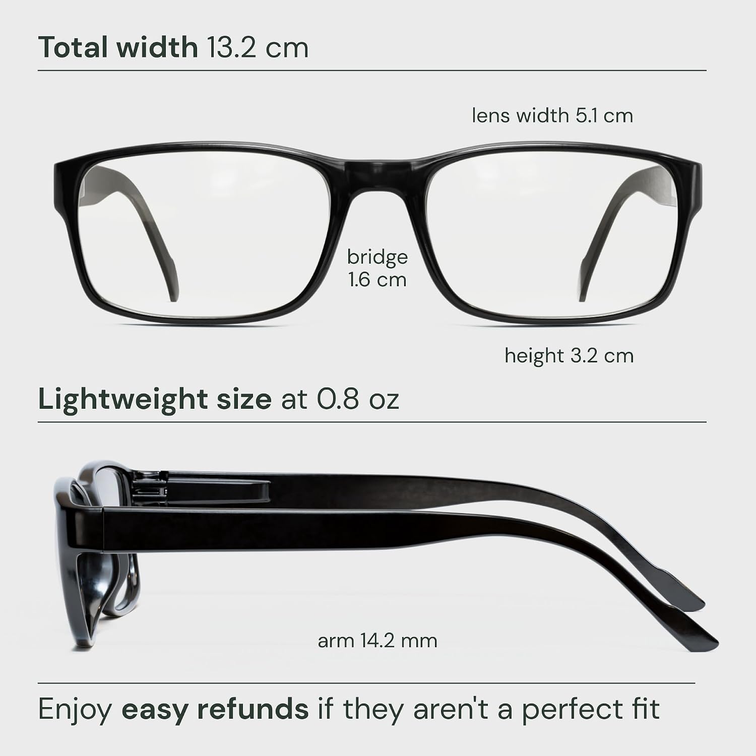 Reading Glasses Men/Women, Eyeglasses, Blue Light Readers for Men/Women, Computer Eye Glasses, Cheaters