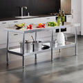 30 x 82 Inch Stainless Steel Prep & Work Table