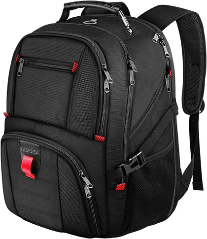 Large Laptop Backpack for Men, Heavy Duty Travel Backpack Carry On Flight Approved, 17 Inch College Work Bookbag