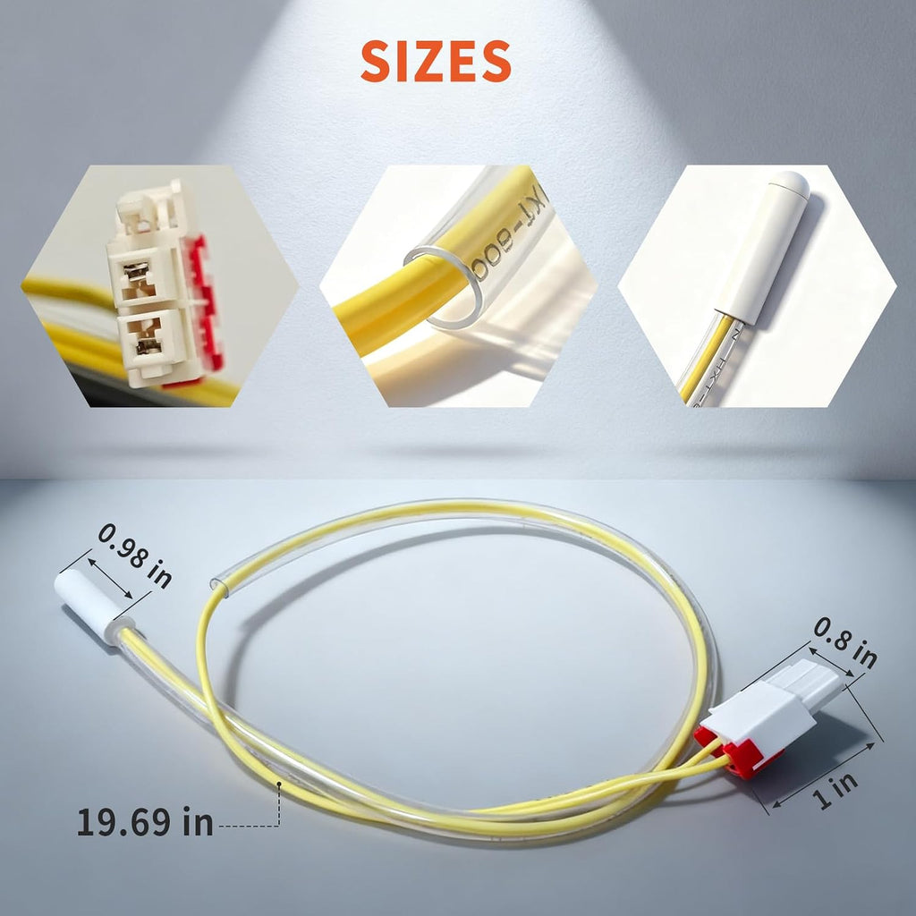 DA32-00024W Refrigerator Thermistor Temperature Sensor Replacement for Samsung Refrigerator Models S25H5111SR RF4287HARS RS261MDBP RF260BEAESR etc