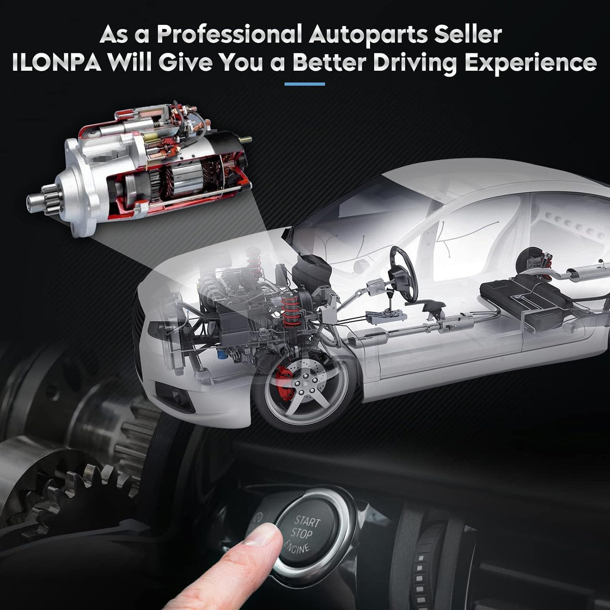 New Starter Fit for 4L Ford Explorer 1997-2010, Explorer Sport Trac 2001-2010, Mustang 2005-2010, Ranger 4.0L 1997-2011, Aerostar 1997, for 4L Mazda B4000 1998-2007, for 4L Mercury Mountaineer 1998-20