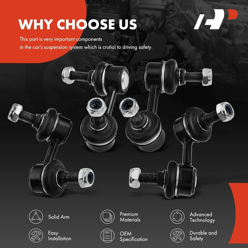 A-Premium Front & Rear Sway Bar Link Stabilizer Bar End Link Kit