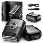 Electric Foil Shavers for Men: 4 Floating Blades & Big LED Display