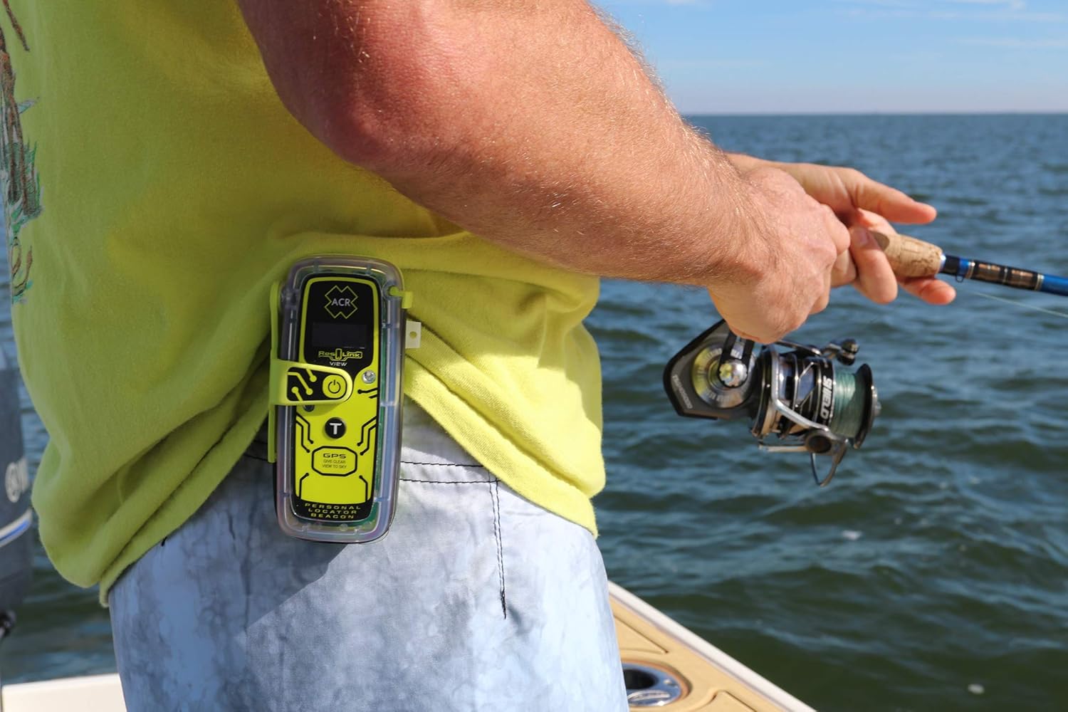 ResQLink View PLB425 - Buoyant GPS Personal Locator Beacon - 2922 | Global SOS Beacon with LCD screen - Alerts Search