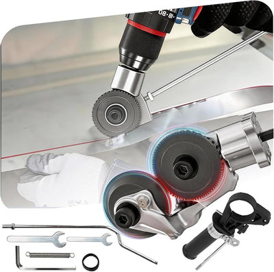 Upgraded Electric Drill Plate Cutter, Metal Nibbler Drill Attachment,Sheet Metal Cutter Tool with Adapter for Cutting