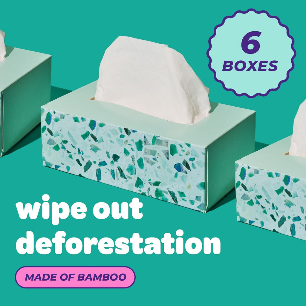 3-Ply 115 Sheet/Package Facial Tissue 6 Pack