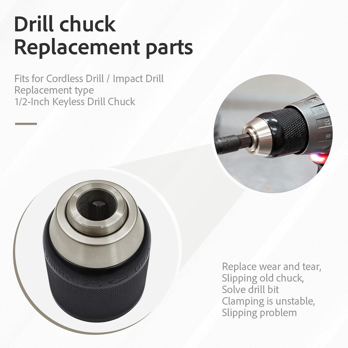42-66-2706 42-66-1006 replacement Drill Chuck for 42-66-2707 2704-20