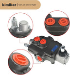 kimllier 1 Spool Hydraulic Valve 21GPM 3600PSI SAE Ports Double Acting