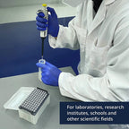 10ul Pipette Tips - Universal Pipette Tips，with Box RNase/DNase Free & Pyrogen Safe, (96 Tips/Rack)