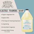 Thin Castile Foaming Liquid Hand Soap 1 Gallon Refill - Unscented