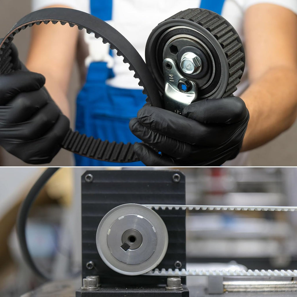 uxcell 187-L-100 L Timing Belt 18.7" Pitch Length x 1" Width x 0.18" Height, 50 Teeth Closed Loop Rubber Timing Belt