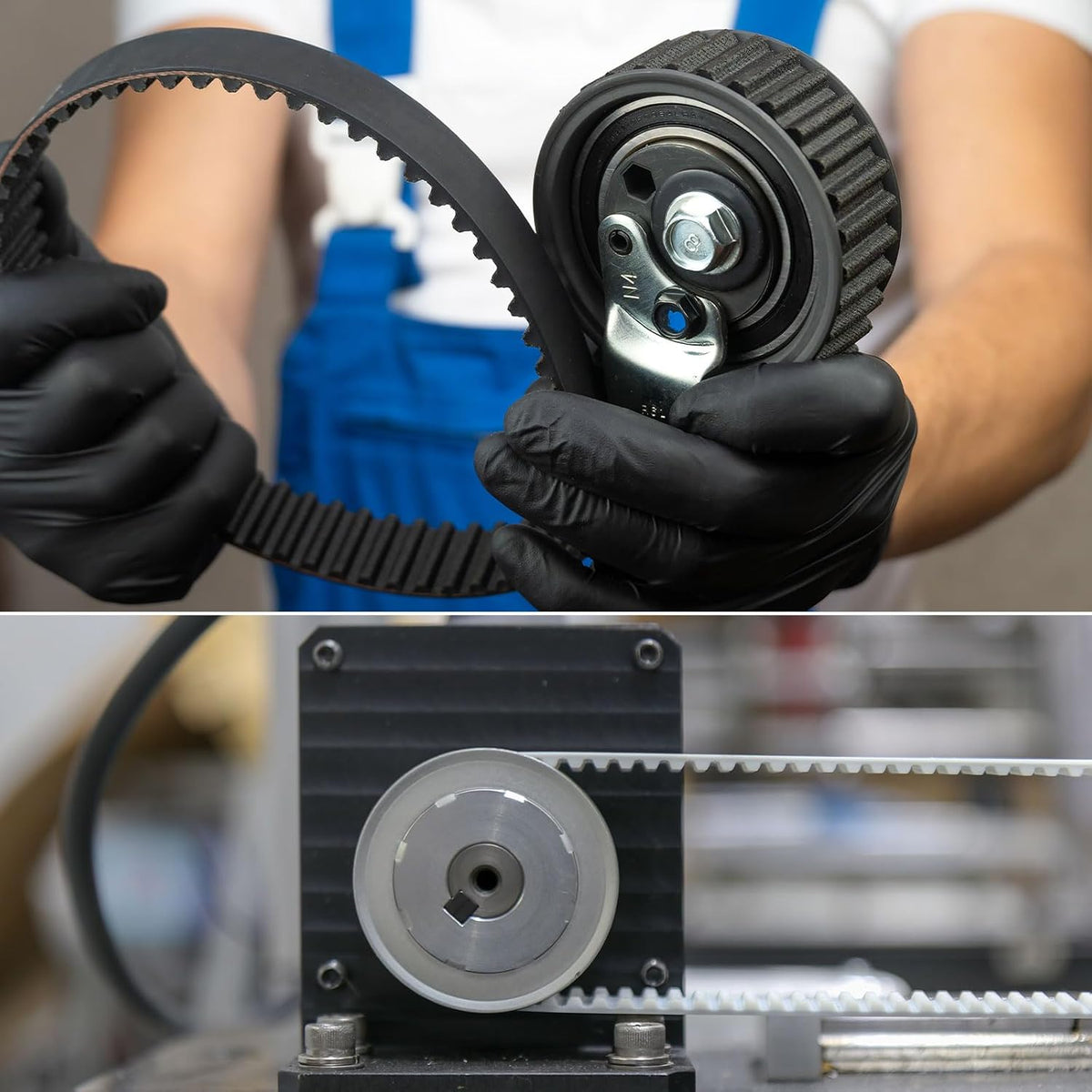 uxcell 187-L-100 L Timing Belt 18.7" Pitch Length x 1" Width x 0.18" Height, 50 Teeth Closed Loop Rubber Timing Belt