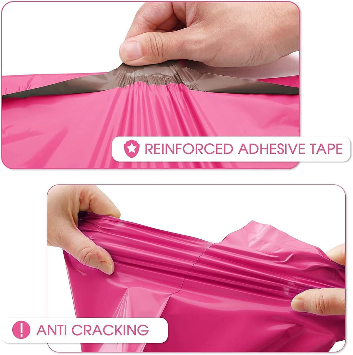 Poly Mailers 14.5x19 100 Pack, Large Thick Self Seal Shipping Bags