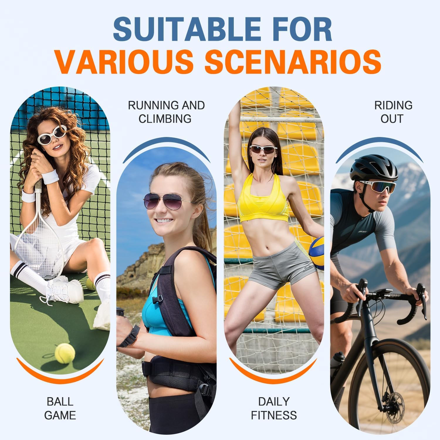 Glasses Strap 3Pcs, Adjustable Eyeglasses String Holder Strap Cord, Glasses Retainer for Sports, Eyeglass Holders
