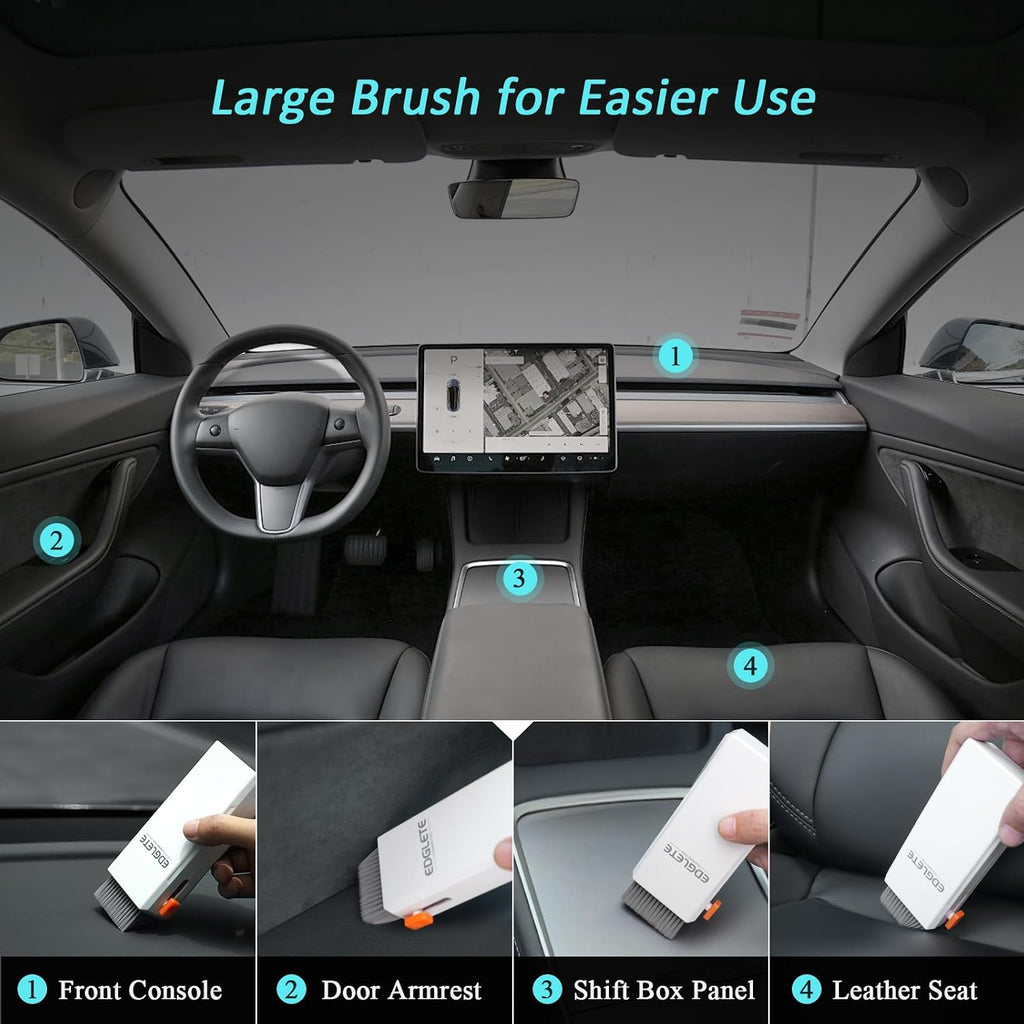 Car Screen Cleaner Spray and Wipe, Car Interior Cleaner Detailing Kit Screen Cleaning Tool for Touchscreen Display
