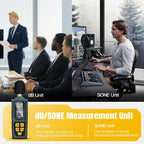 Decibel Meter, Goldeep Sound Level Meter, Portable SPL Tester-Bright Yellow