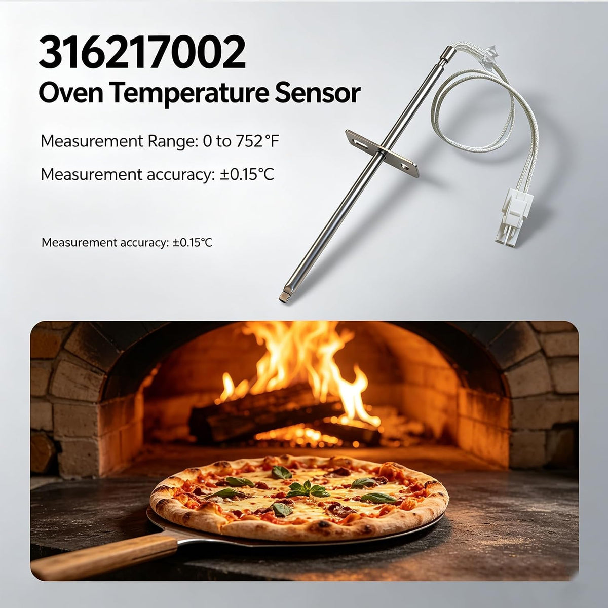316217002 Oven Temperature Sensor Probe for Frigidaire Range Oven