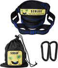 Hammock Straps for Trees - Set of Two 10ft Long, with 38 Loops & 2 Carabiners| Essential Hammock Accessories