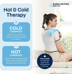 Large Soft Reusable Gel Ice Packs for Injuries, Hot and Cold, 4 Pack